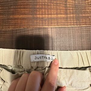 JustFab Beige Trousers